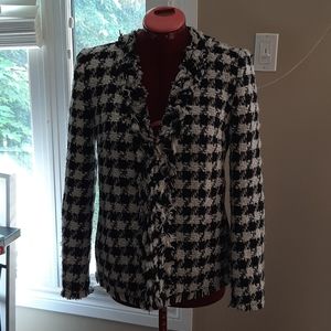 Zara Tweed houndstooth blazer sz XS